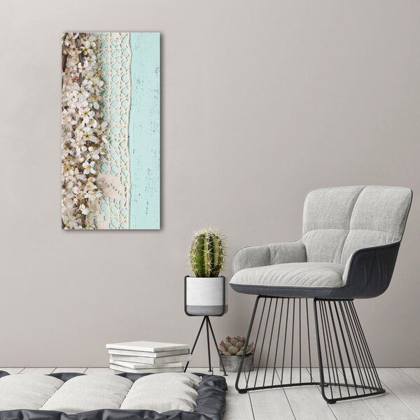 Vertikální Foto obraz canvas Květy višně ocv-80227889