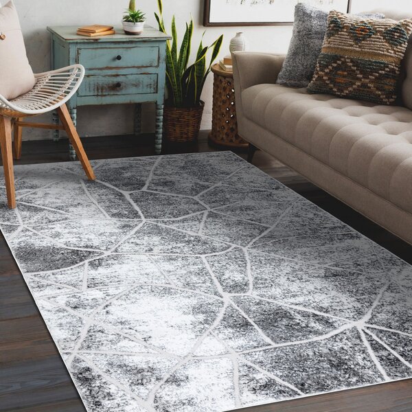 Makro Abra Moderní kusový koberec MEFE 2783 Mramor šedý Rozměr: 120x170 cm