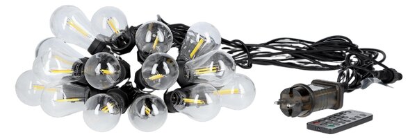 TESLA lighting Tesla - párty řetěz, 15LED, délka 13,5m+2m, 11 režimů, 2700+6000K, ovladač, timer