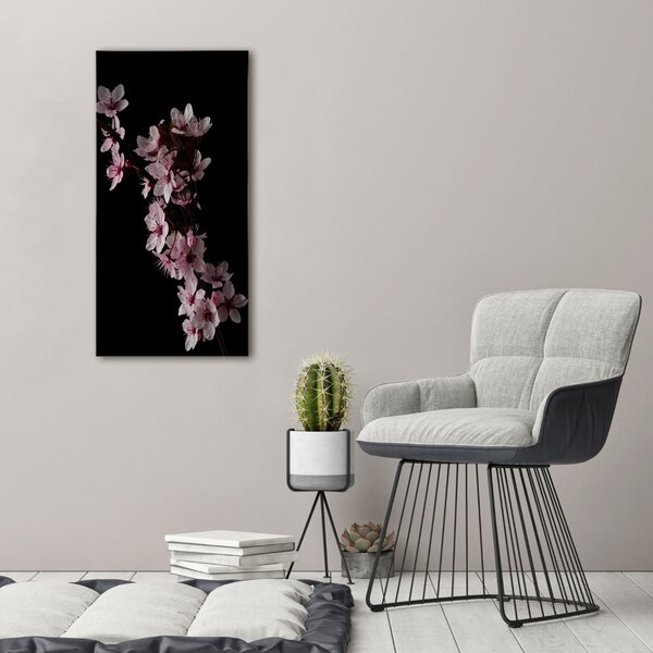 Vertikální Foto obraz canvas Květy višně ocv-80647628