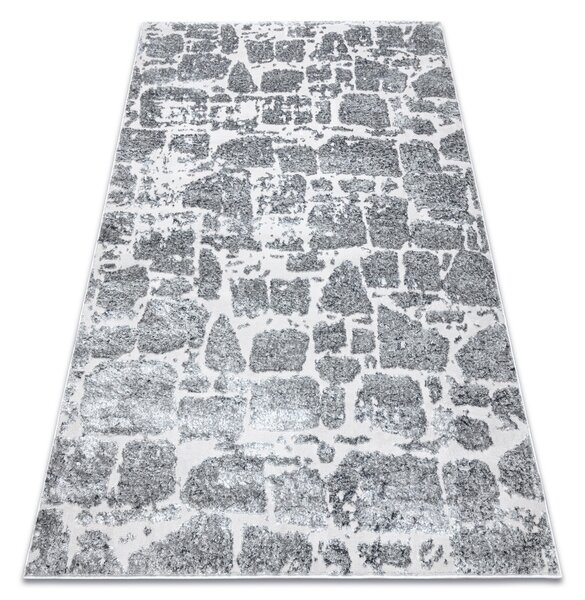 Makro Abra Moderní kusový koberec MEFE 6184 Kámen tmavě šedý Rozměr: 120x170 cm