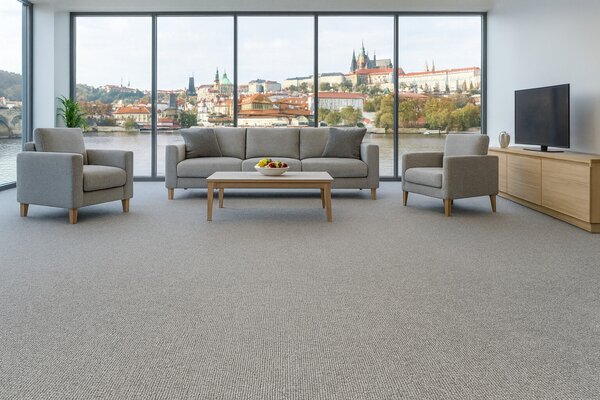 Vopi, Metrážový koberec Nature NEW béžová - neúčtujeme odřezky z role, na míru, šíře 2m,3m,4m, béžová, filc, kuchyně