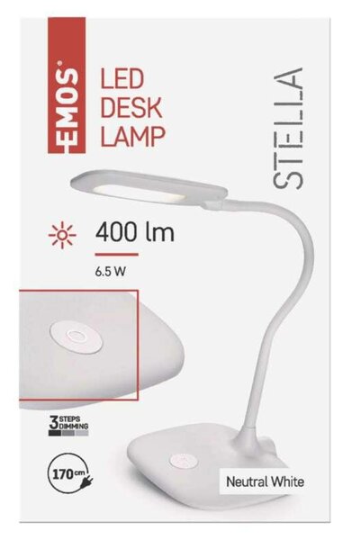 EMOS LED stolní lampa STELLA, bílá 1538154000