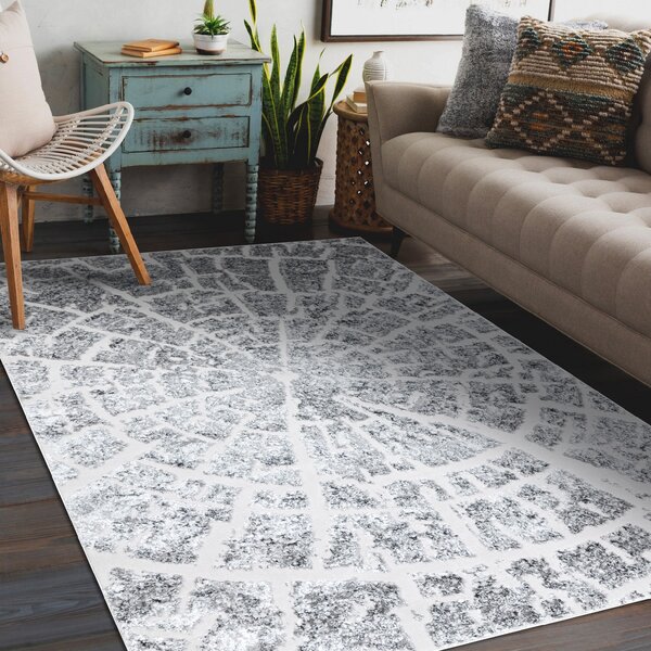Makro Abra Moderní kusový koberec MEFE 6185 Pařez stromu šedý Rozměr: 80x150 cm