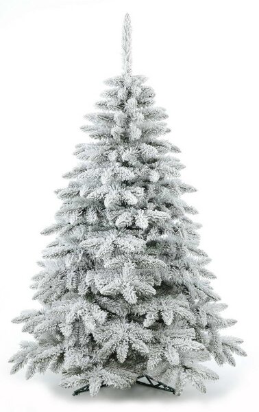 Umělý vánoční stromek smrk, zasněžené 2D jehličí, 120cm