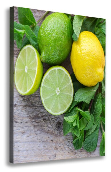 Vertikální Foto obraz na plátně Limetky a citron ocv-81072206