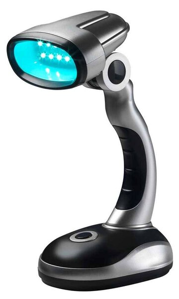 Bezdrátová lampa, 12 LED, černá