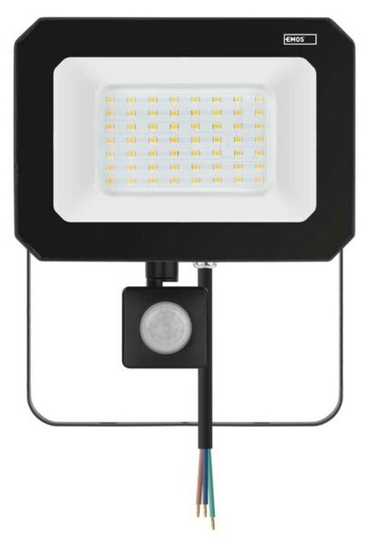 EMOS LED reflektor SIMPO s pohybovým čidlem, 50 W, černý, neutrální bílá ZS2343