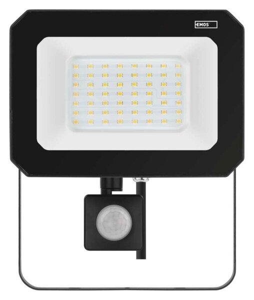EMOS LED reflektor SIMPO s pohybovým čidlem, 50 W, černý, neutrální bílá ZS2343