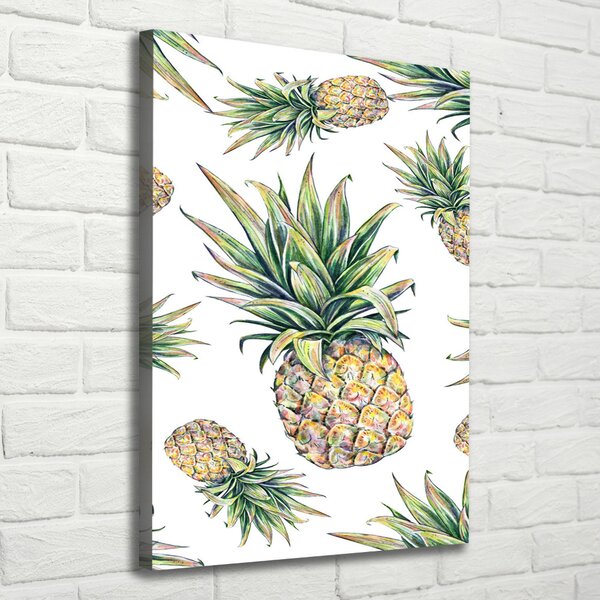 Vertikální Moderní obraz canvas na rámu Ananasy ocv-81401502