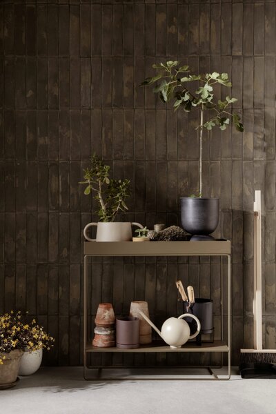 Stojan na květiny Plant box Two-tier Black
