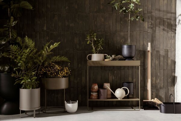 Stojan na květiny Plant box Two-tier Black