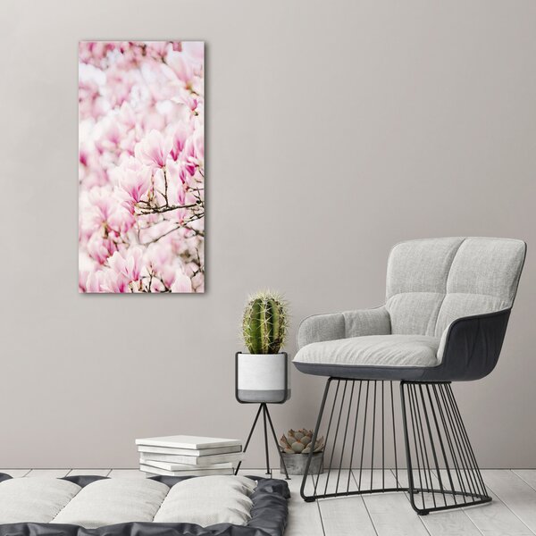 Vertikální Foto obraz na plátně Květy magnolie ocv-81680689