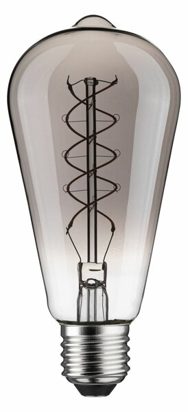 PAULMANN Rustic Shine Standard 230V LED žárovka E27 Filament S-Form 4,2W 1800K stmívatelné kouřové sklo
