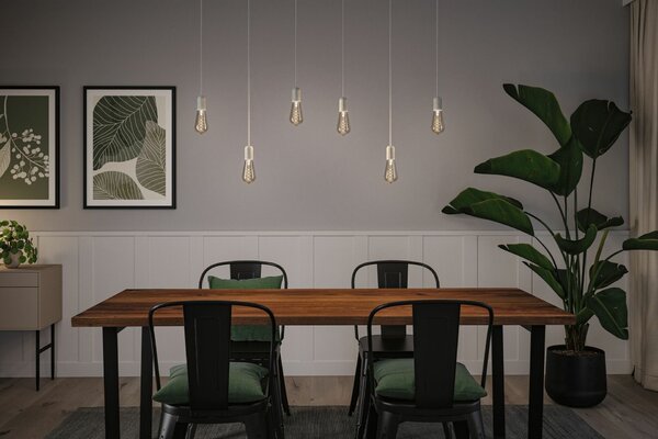 PAULMANN Rustic Shine Standard 230V LED žárovka E27 Filament S-Form 4,2W 1800K stmívatelné kouřové sklo