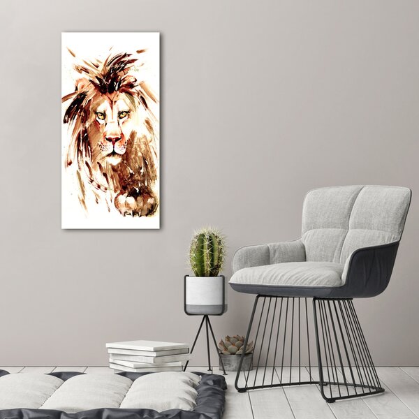 Vertikální Foto obraz canvas Lev ocv-81733237
