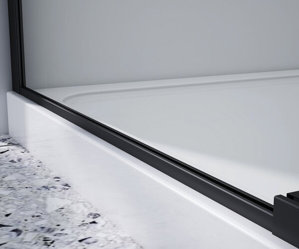 Gelco Gelco, DRAGON BLACK obdélníková sprchová zástěna 1100x800mm L/P varianta, GD4611B-01