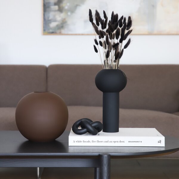 Cooee Design, Keramická váza Pillar Black, 24 cm | černá HI-028-27-BK