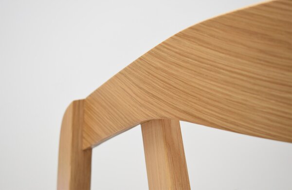 FormWood Dubová barová židle Henry 63,5 cm s černým sedákem