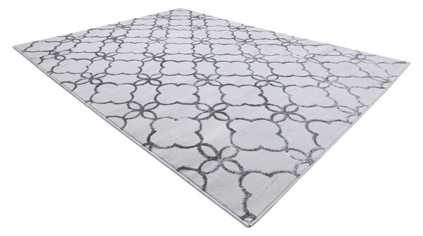 Makro Abra Moderní kusový koberec MEFE 8504 tmavě šedý Rozměr: 80x150 cm