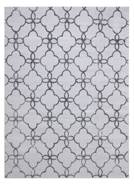Makro Abra Moderní kusový koberec MEFE 8504 tmavě šedý Rozměr: 80x150 cm