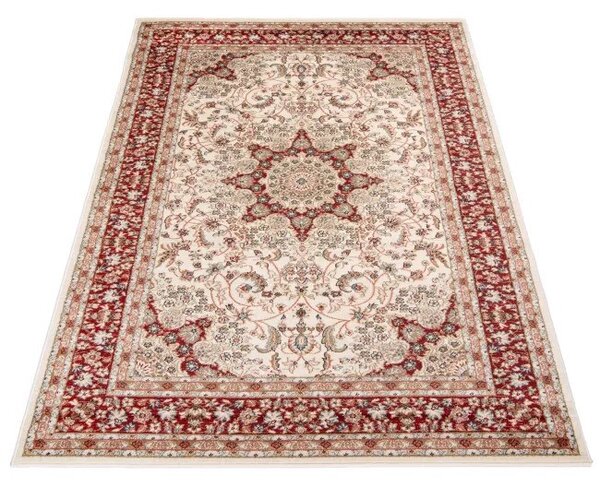 Makro Abra Kusový koberec klasický NEMRUT 9473A bílý červený Rozměr: 80x150 cm