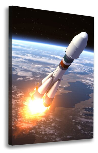 Vertikální Foto obraz na plátně Vesmírná raketa ocv-82396633