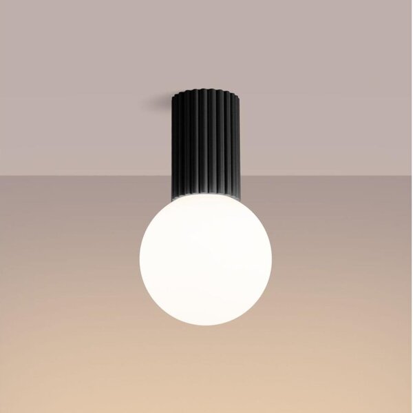 Sollux SL.1713 - Koupelnové stropní svítidlo HALO 1xG9/8W/230V IP44 černá
