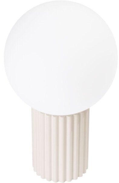 Sollux SL.1721 - Stolní lampa HALO 1xG9/8W/230V pr. 12 cm krémová