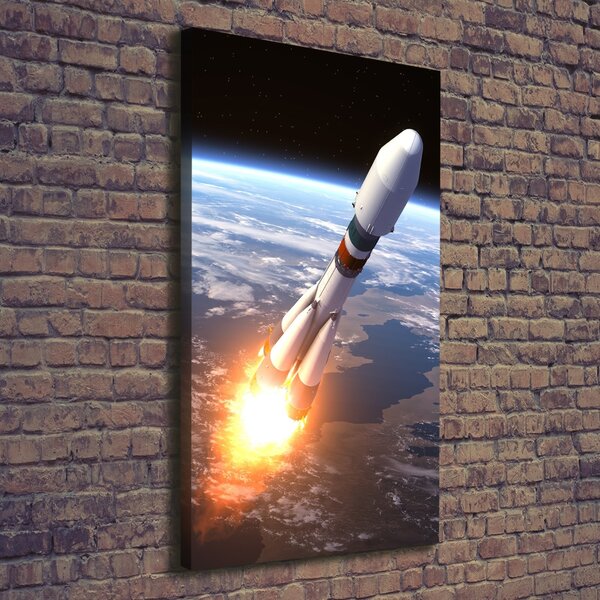 Vertikální Foto obraz na plátně Vesmírná raketa ocv-82396633