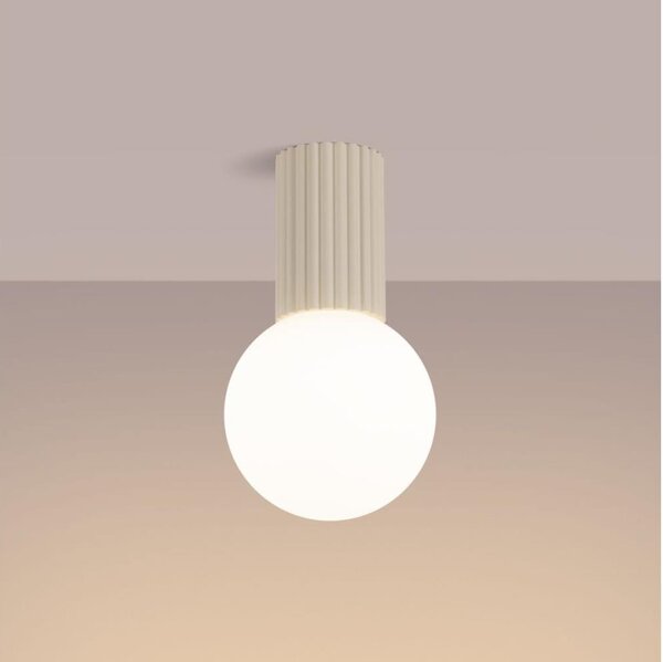 Sollux SL.1718 - Koupelnové stropní svítidlo HALO 1xG9/8W/230V IP44 krémová
