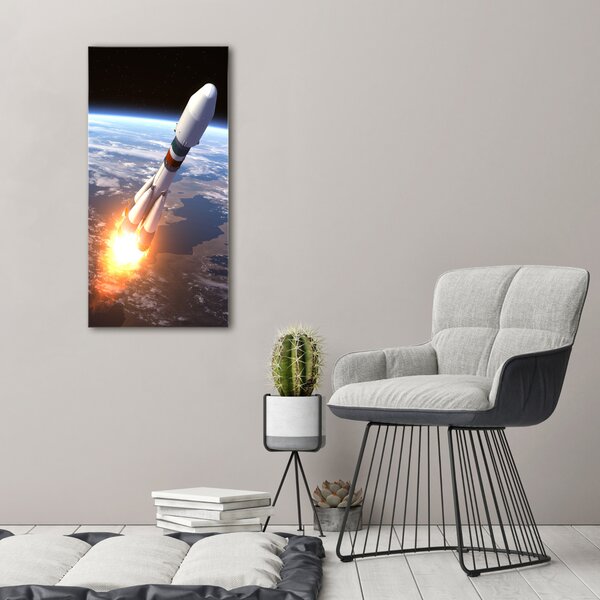 Vertikální Foto obraz na plátně Vesmírná raketa ocv-82396633