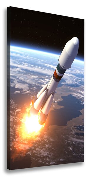 Vertikální Foto obraz na plátně Vesmírná raketa ocv-82396633