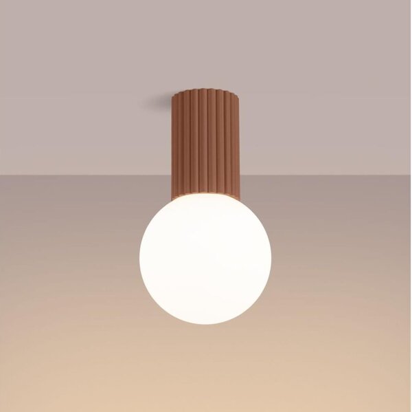 Sollux SL.1733 - Koupelnové stropní svítidlo HALO 1xG9/8W/230V IP44 hnědá