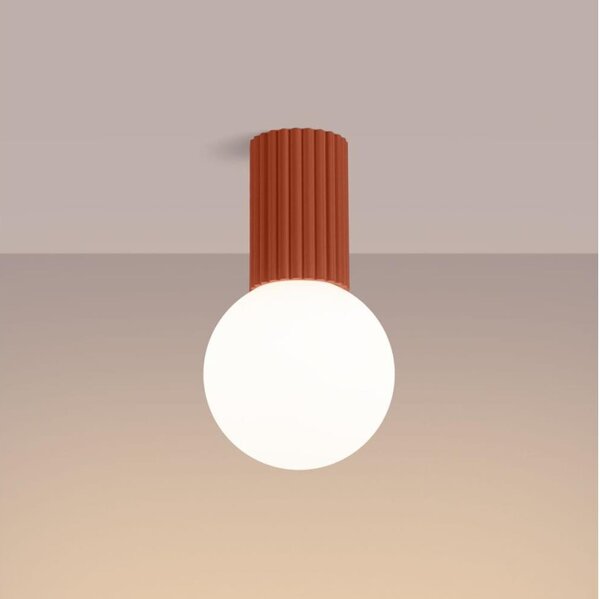 Sollux SL.1728 - Koupelnové stropní svítidlo HALO 1xG9/8W/230V IP44 oranžová
