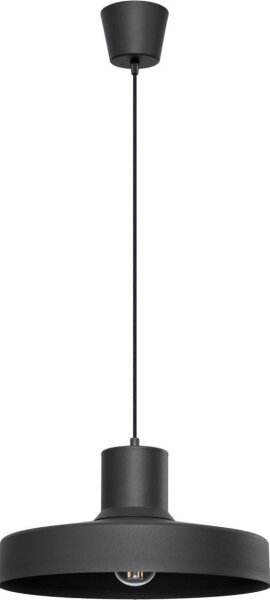Sollux SL.1703 - Lustr na lanku BILO 1xE27/15W/230V pr. 35 cm černá
