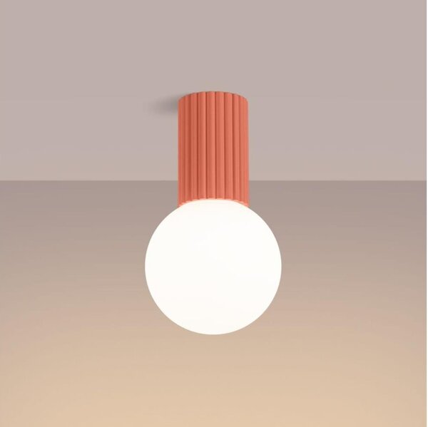 Sollux SL.1753 - Koupelnové stropní svítidlo HALO 1xG9/8W/230V IP44 růžová