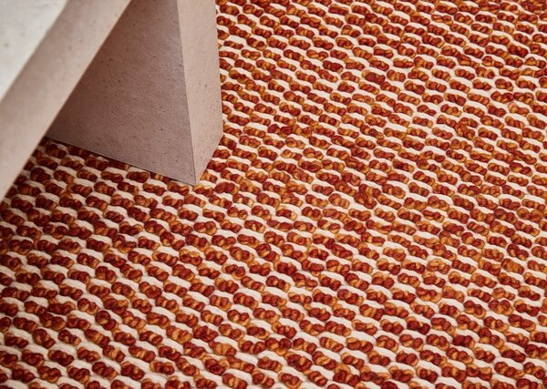 Diamond Carpets India, Ručně vázaný kusový koberec Fire Agate DE 4619 Orange Mix, 80x150, oranžová, ložnice