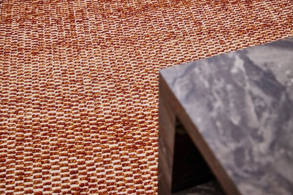 Diamond Carpets India, Ručně vázaný kusový koberec Fire Agate DE 4619 Orange Mix, 80x150, oranžová, ložnice