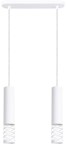 Sollux SL.1687 - Lustr na lanku LAMI 2xGU10/10W/230V bílá