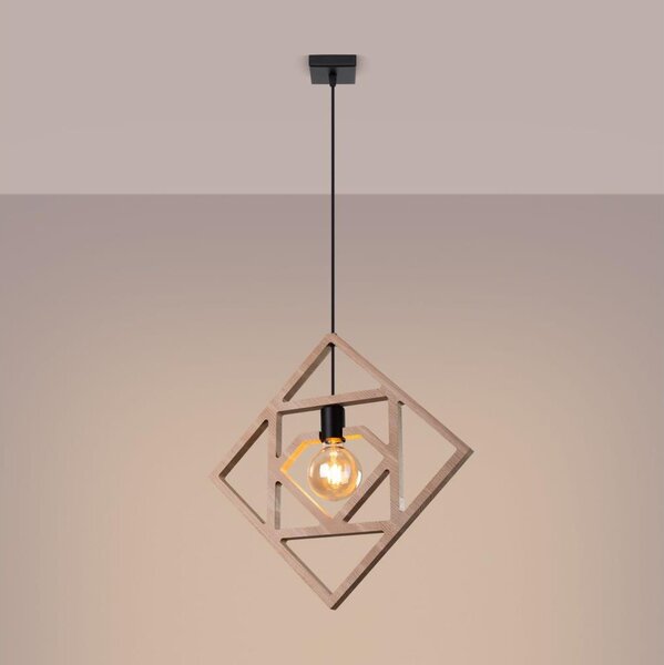 Sollux SL.1757 - Lustr na lanku CARO 1xE27/15W/230V buk