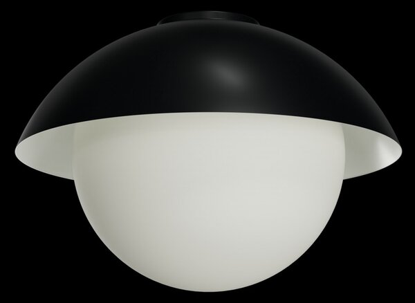 OSMONT LUK60014 LUKIDA 3 stropní/nástěnné skleněné svítidlo černá / bílá IP65 3000 K 27W LED