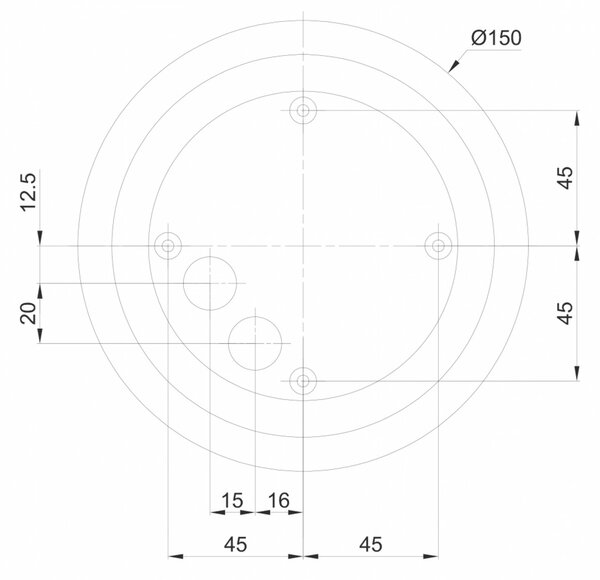OSMONT LUK60002 LUKIDA 2 stropní/nástěnné skleněné svítidlo černá / bílá IP65 3000 K 20W LED