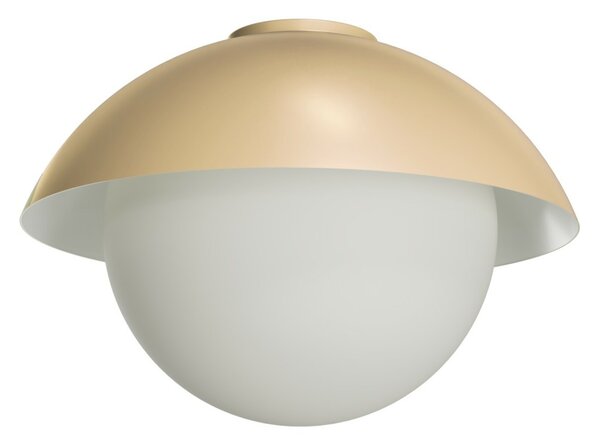 OSMONT LUK40009 LUKIDA 3 stropní/nástěnné skleněné svítidlo Golden Beach / bílá IP65 40W E27