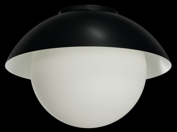 OSMONT LUK60002 LUKIDA 2 stropní/nástěnné skleněné svítidlo černá / bílá IP65 3000 K 20W LED
