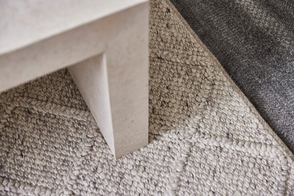 Diamond Carpets India, Ručně vázaný kusový koberec Old Town DE 3210 Grey Mix, 120x170, šedá, ložnice