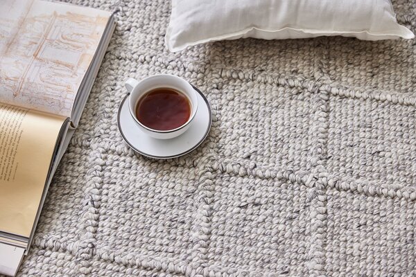 Diamond Carpets India, Ručně vázaný kusový koberec Old Town DE 3210 Grey Mix, 120x170, šedá, ložnice