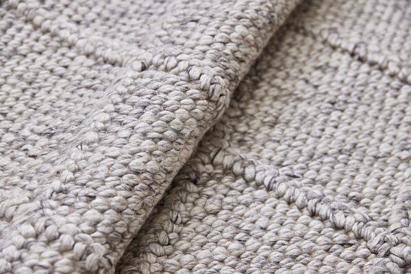 Diamond Carpets India, Ručně vázaný kusový koberec Old Town DE 3210 Grey Mix, 120x170, šedá, ložnice