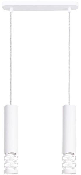 Sollux SL.1692 - Lustr na lanku LIRO 2xGU10/10W/230V bílá