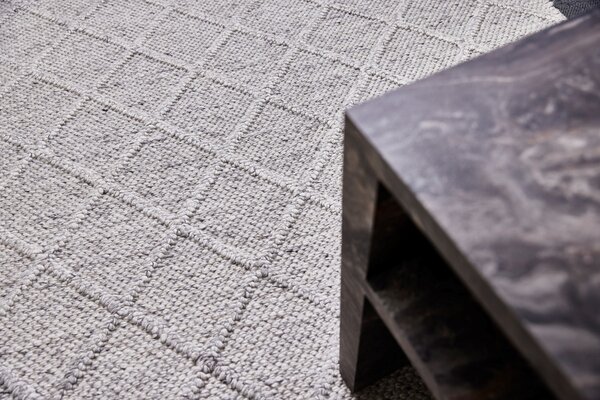 Diamond Carpets India, Ručně vázaný kusový koberec Old Town DE 3210 Grey Mix, 120x170, šedá, ložnice